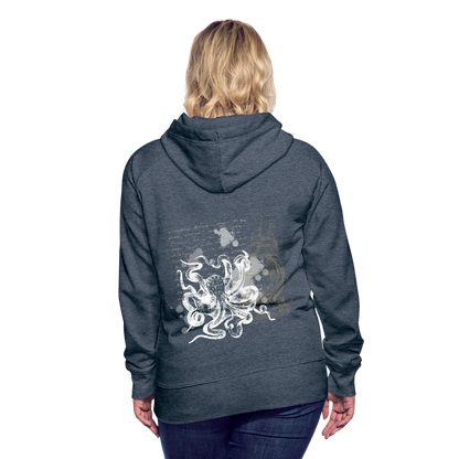 Vintage Steampunk Oktopus Motiv - Frauen Premium Hoodie - by Artful Alchemist