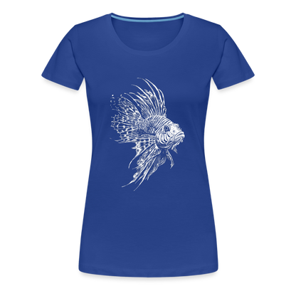 Rotfeuerfisch - Monochrom - Frauen Premium T-Shirt - by Artful Alchemist
