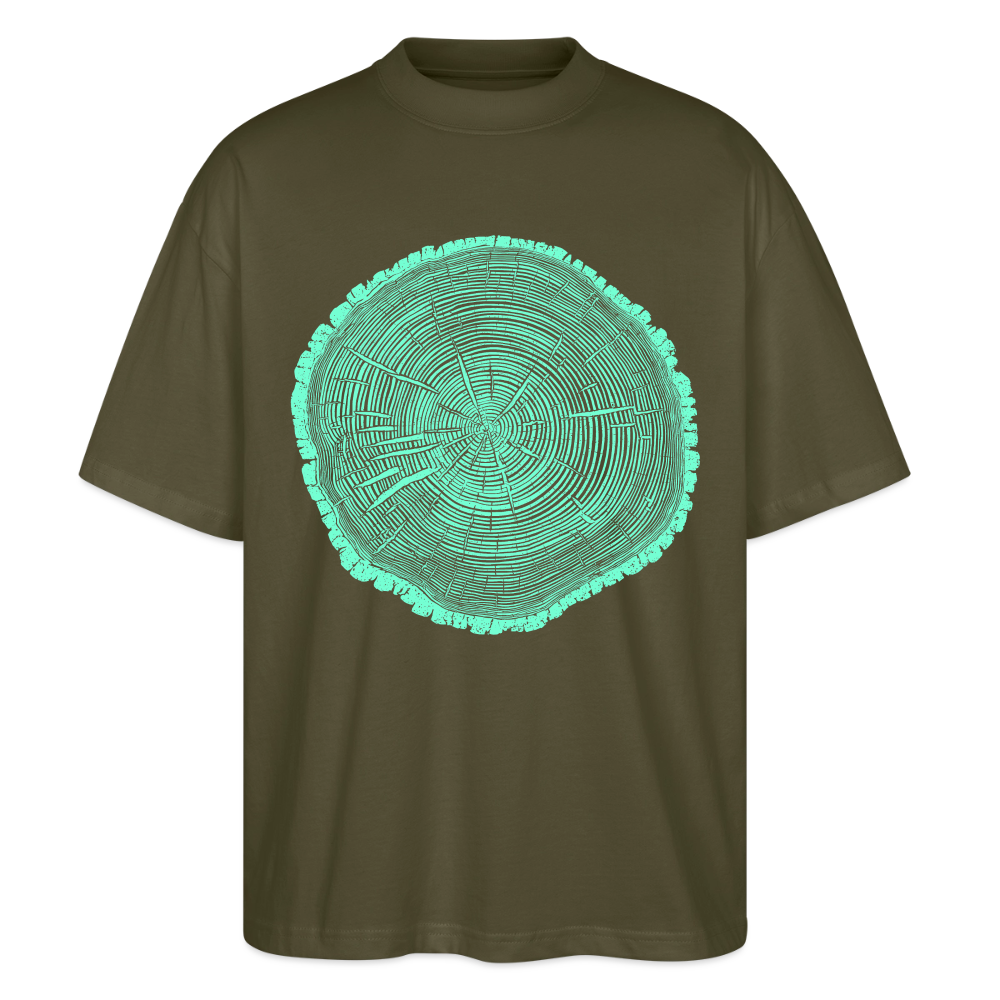 Tree Rings – Oversized Unisex Bio T-Shirt Blaster 2.0 - Khaki