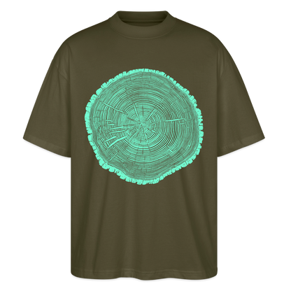 Tree Rings – Oversized Unisex Bio T-Shirt Blaster 2.0 - Khaki