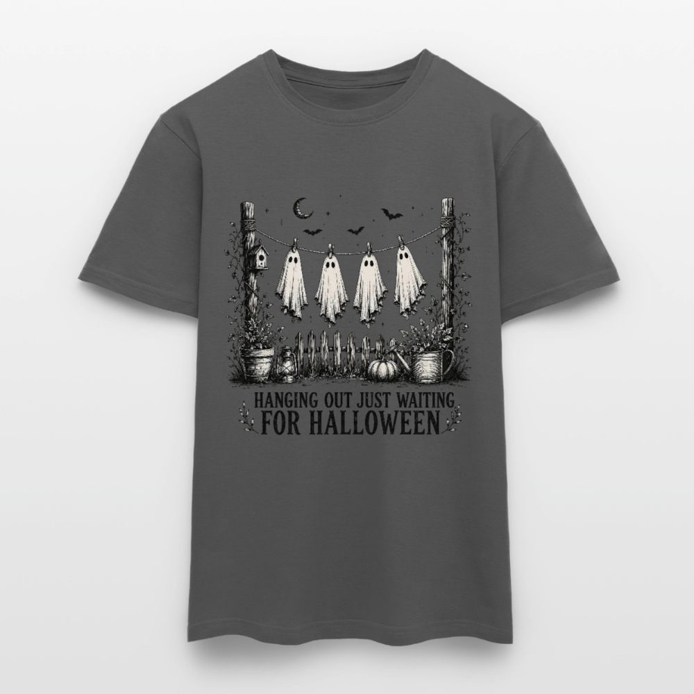 Hanging Out Just Waiting For Halloween - Männer T-Shirt - Anthrazit