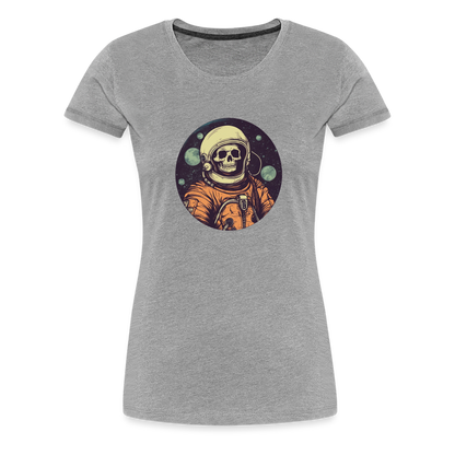 Gruseliges Skelett als Astronaut - Frauen Premium T-Shirt - by Artful Alchemist