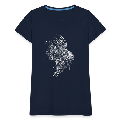 Rotfeuerfisch - Monochrom - Frauen Premium T-Shirt - by Artful Alchemist