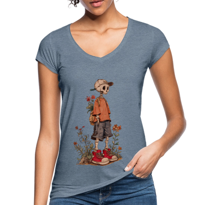 Skeleton Boy - Frauen Vintage T-Shirt - by Artful Alchemist