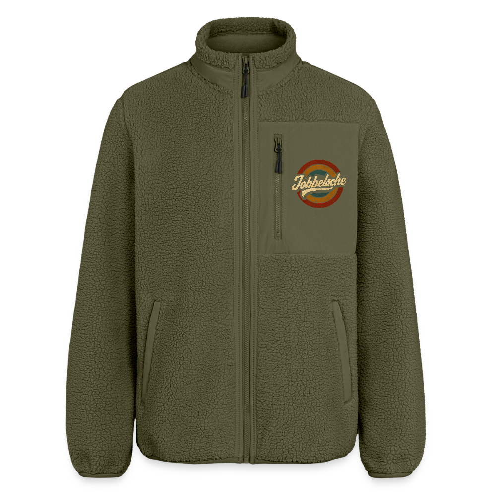 Jobbelsche Retro - Hessisch Mundart - RELAXED FIT Unisex Sherpajacke von Stanley/Stella - Khaki
