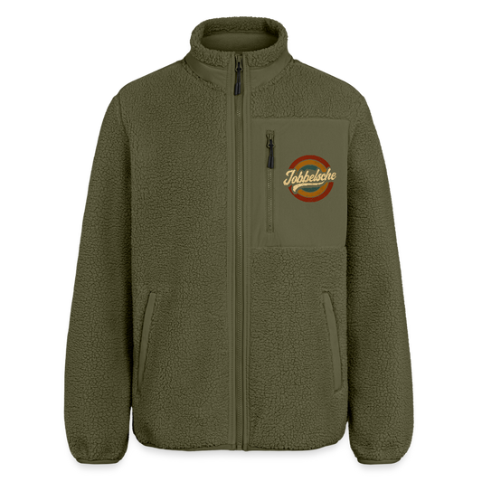 Jobbelsche Retro - Hessisch Mundart - RELAXED FIT Unisex Sherpajacke von Stanley/Stella - Khaki