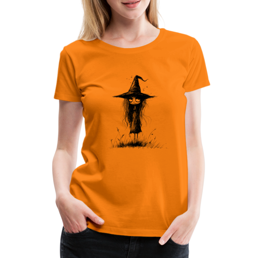 Kleine Hexe - Frauen Premium T-Shirt - Orange