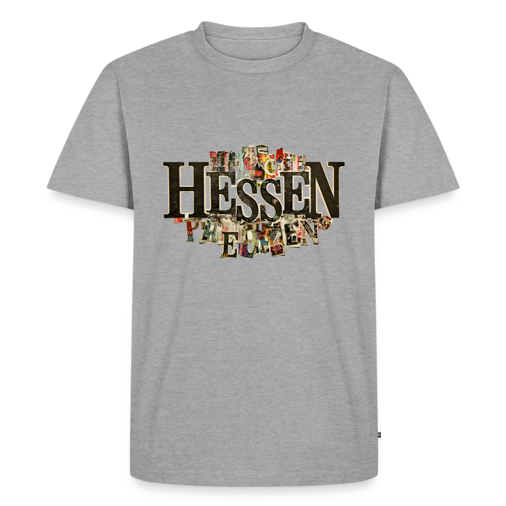 Hessen Collage - Männer Premium T-Shirt - Grau meliert