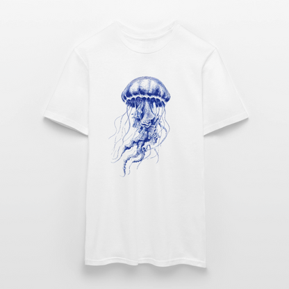 Deep Sea Indigo Qualle - Männer T-Shirt - by Artful Alchemist