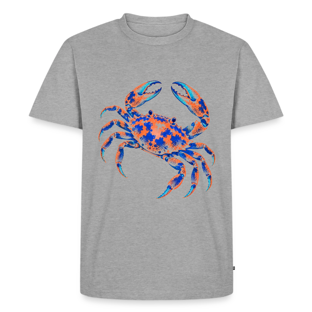 Crab Ink – Männer Premium T-Shirt - Grau meliert