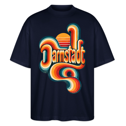 Darmstadt Retro – Oversized Unisex Bio T-Shirt - Navy