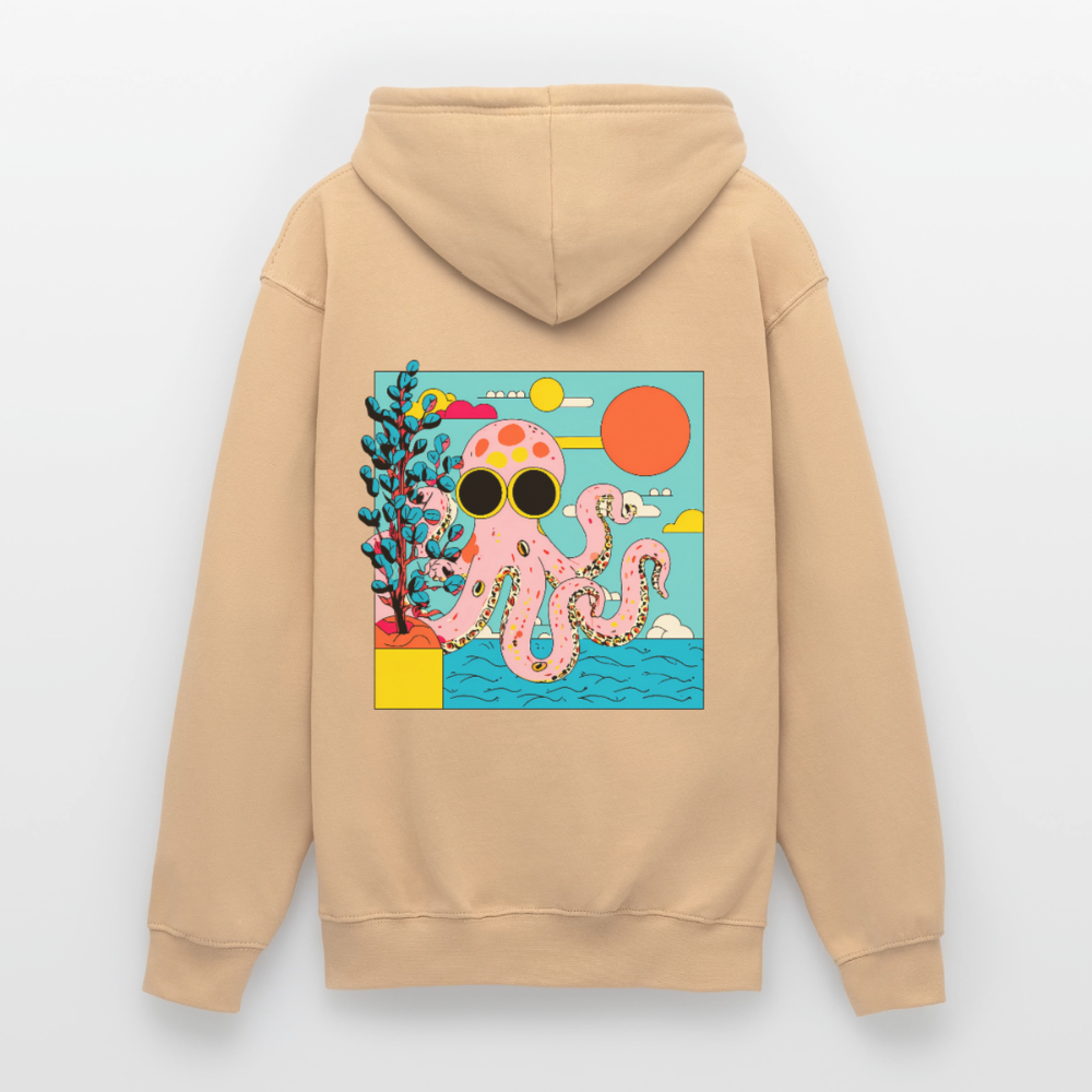 Summer Reef – Pink Octopus - Unisex Hoodie - by Artful Alchemist