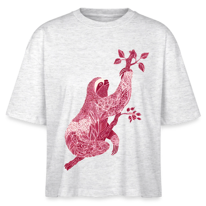Floral Slowdown – Faultier Kunst - Stanley/Stella Frauen Boxy Bio-T-Shirt Nova - by Artful Alchemist