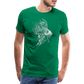 Rotfeuerfisch - Monochrom - Männer Premium T-Shirt - Kelly Green