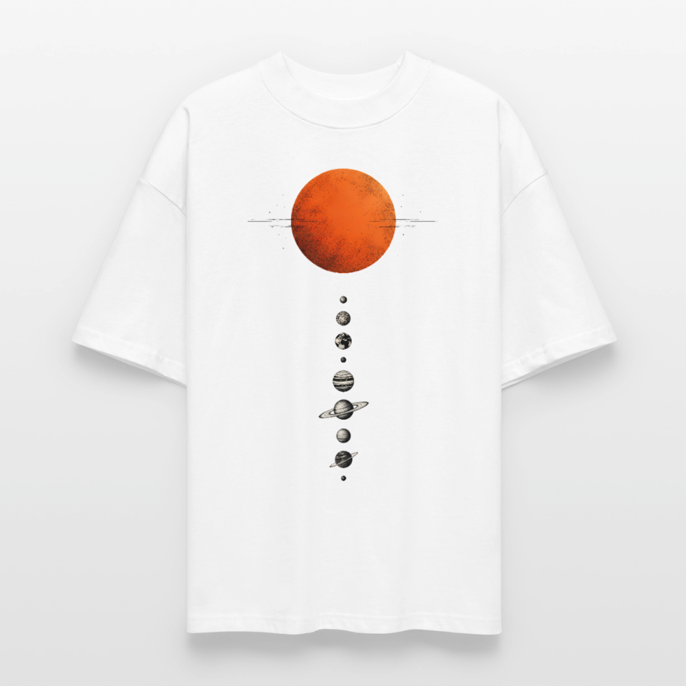 Sonnensystem - Oversized Unisex Bio T-Shirt Blaster 2.0 - by Artful Alchemist