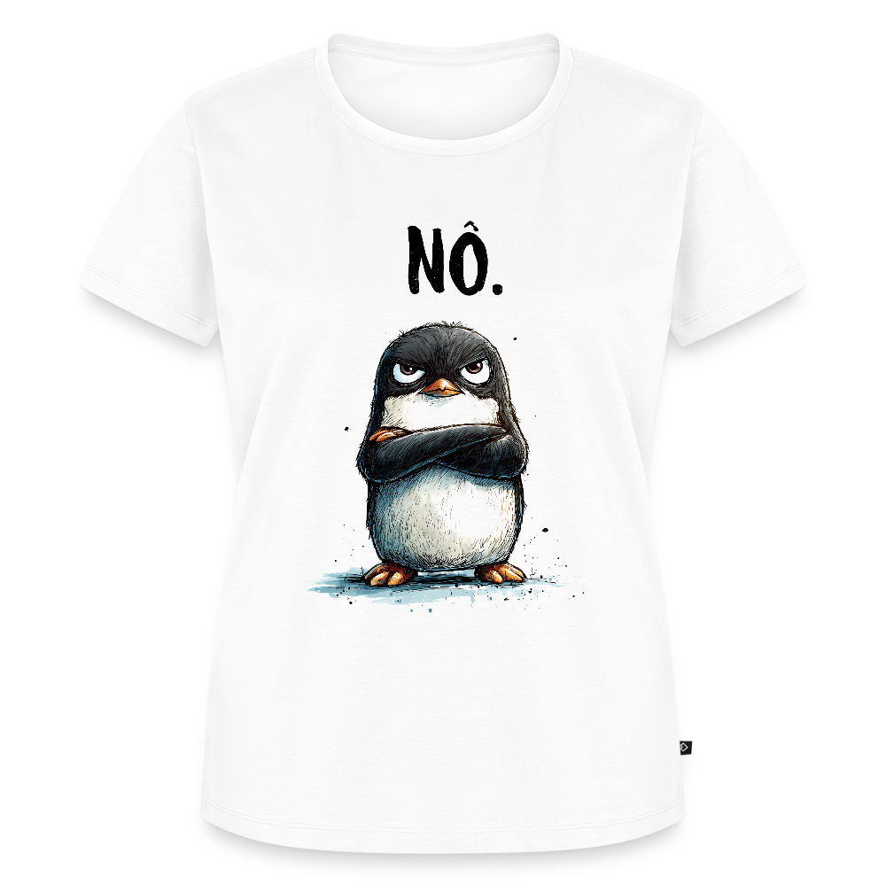 Grumpy Penguin – „NÖ.“ - Frauen Premium T-Shirt - by Artful Alchemist