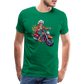 Coole alte Biker Oma - Motorrad Omi  - Männer T-Shirt - Kelly Green