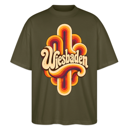 Wiesbaden Retro – Oversized Unisex Bio T-Shirt - Khaki