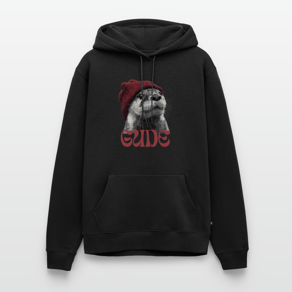 Gude Otter - Männer Premium Bio Hoodie - Schwarz