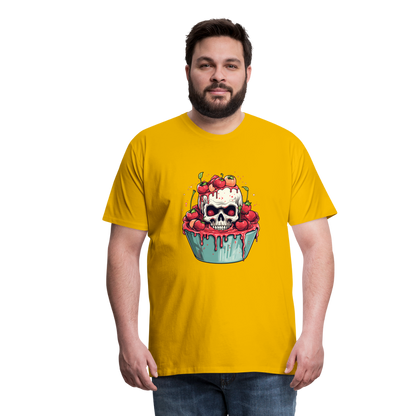 Gruseliges Horror Kirschtörtchen - Happy Halloween - Männer Premium T-Shirt - by Artful Alchemist