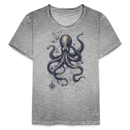Steampunk Oktopus - Männer Vintage T-Shirt - by Artful Alchemist