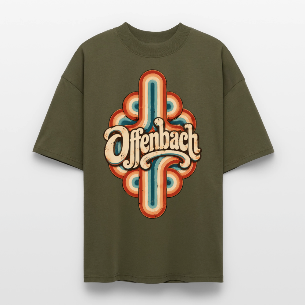 Offenbach Retro – Oversized Unisex Bio T-Shirt - Khaki