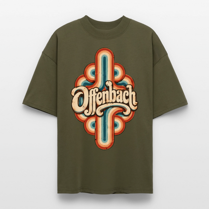 Offenbach Retro – Oversized Unisex Bio T-Shirt - Khaki