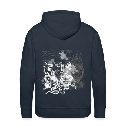 Vintage Steampunk Oktopus Motiv - Männer Premium Hoodie - by Artful Alchemist