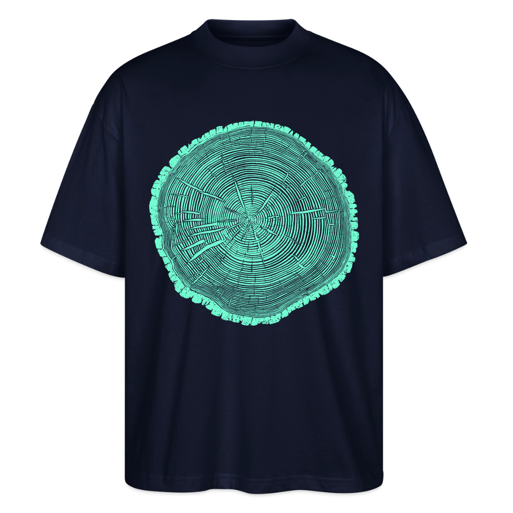 Tree Rings – Oversized Unisex Bio T-Shirt Blaster 2.0 - Navy