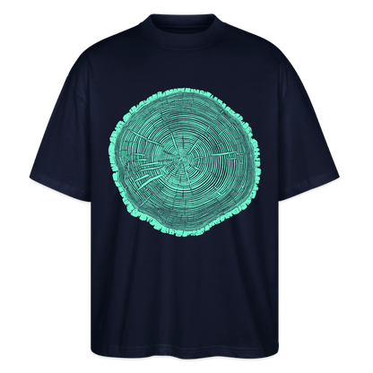 Tree Rings – Oversized Unisex Bio T-Shirt Blaster 2.0 - Navy