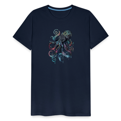 Cooler Wasserfarben Aquarell Oktopus - Männer Premium T-Shirt - by Artful Alchemist