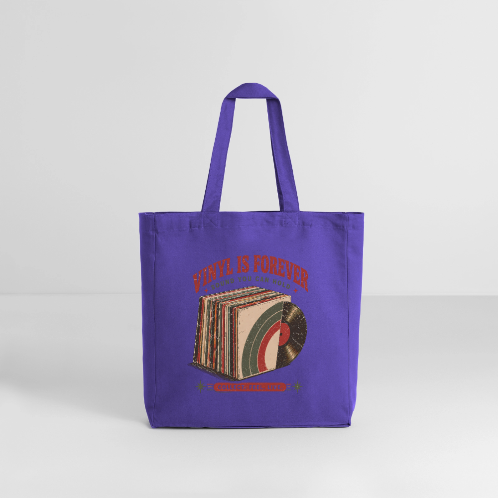 Vinyl Is Forever - Midweight recycelter Stoffbeutel von Stanley/Stella - Purple Love 