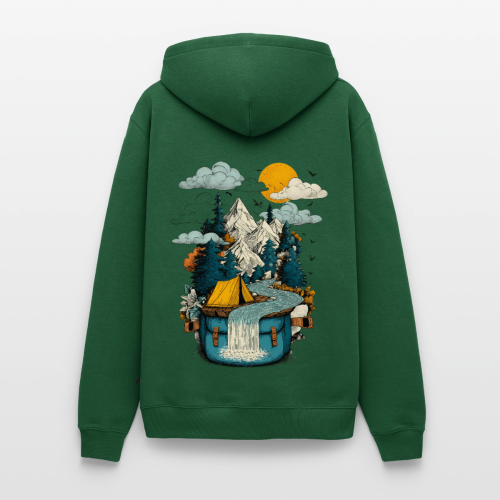 World in a Pack – Adventure Surrealism - Männer Premium Hoodie - by Artful Alchemist