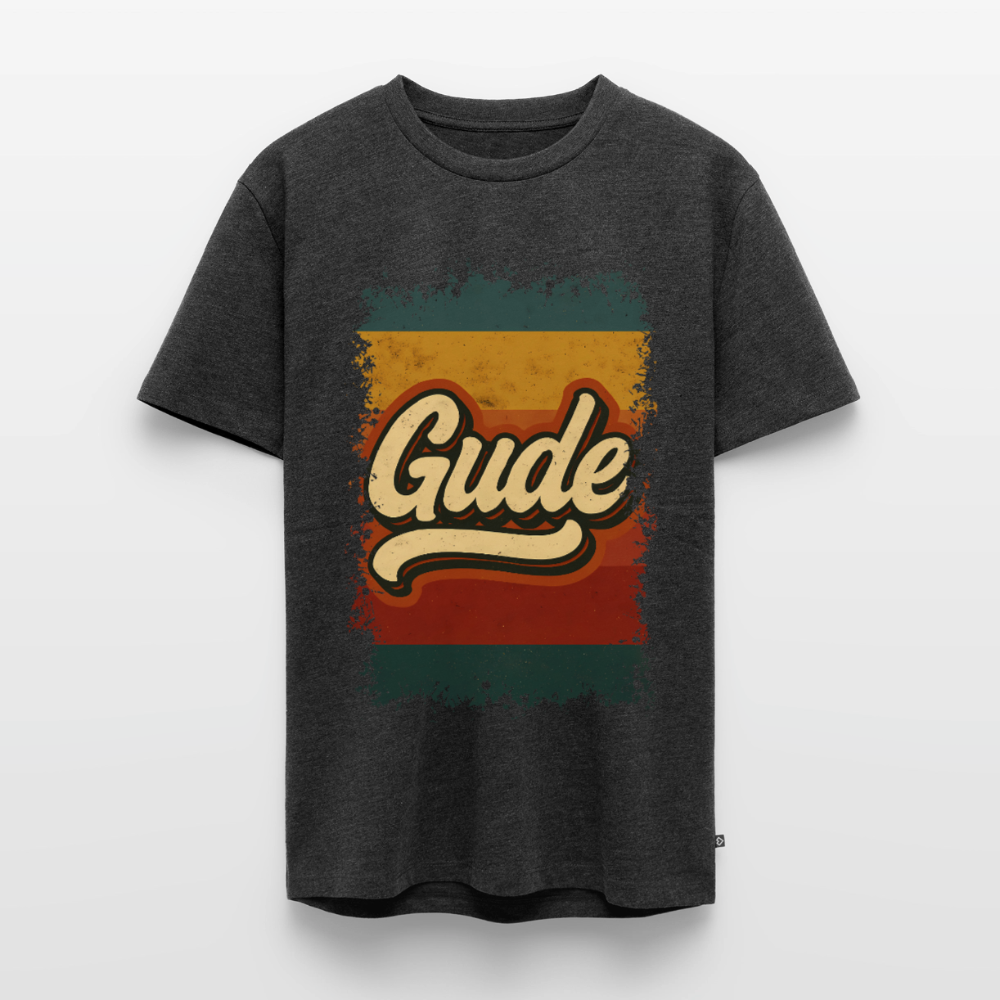 GUDE Shirt - Männer Premium T-Shirt - Anthrazit meliert