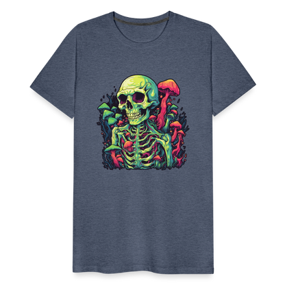 Horror Pilz Skelett - Happy Halloween - Männer Premium T-Shirt - by Artful Alchemist