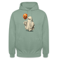 Süßer Halloween-Geist - Unisex Hoodie - Graugrün