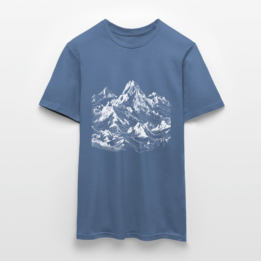 Alpine Peak – Minimalist Mountain - Männer T-Shirt - by Artful Alchemist