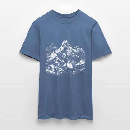 Alpine Peak – Minimalist Mountain - Männer T-Shirt - by Artful Alchemist