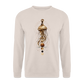 Mystische Qualle mit Mondphasen – Boho Ocean Design - Unisex Pullover - Sand