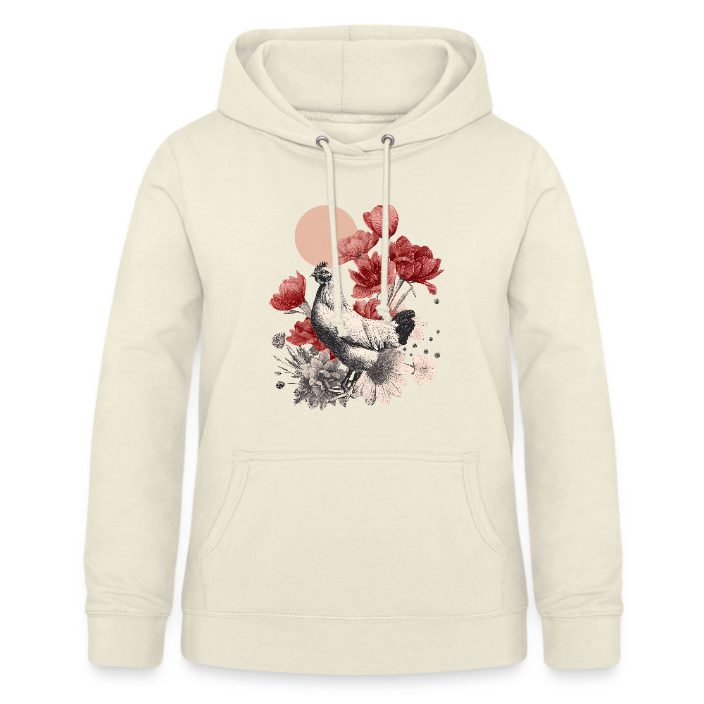 Vintage Boho Blossom Chicken - Frauen Hoodie - Vanille-Milchshake
