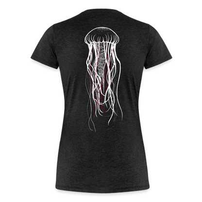Qualle mit roten Fäden - Frauen Premium T-Shirt - by Artful Alchemist