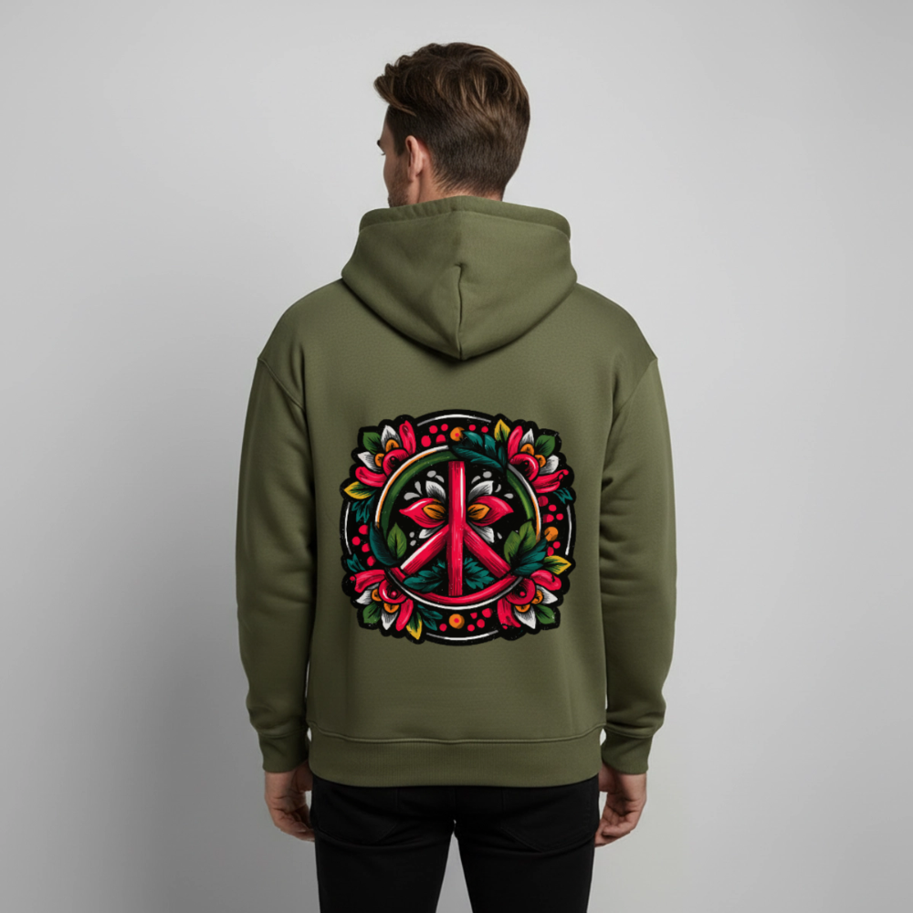 Colorful Harmony – Peace Sticker Art - Oversized Unisex Hoodie von Stanley/Stella - by Artful Alchemist