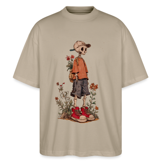 Skeleton Boy - Stanley/Stella Oversized Unisex Bio T-Shirt Blaster - Steingrau