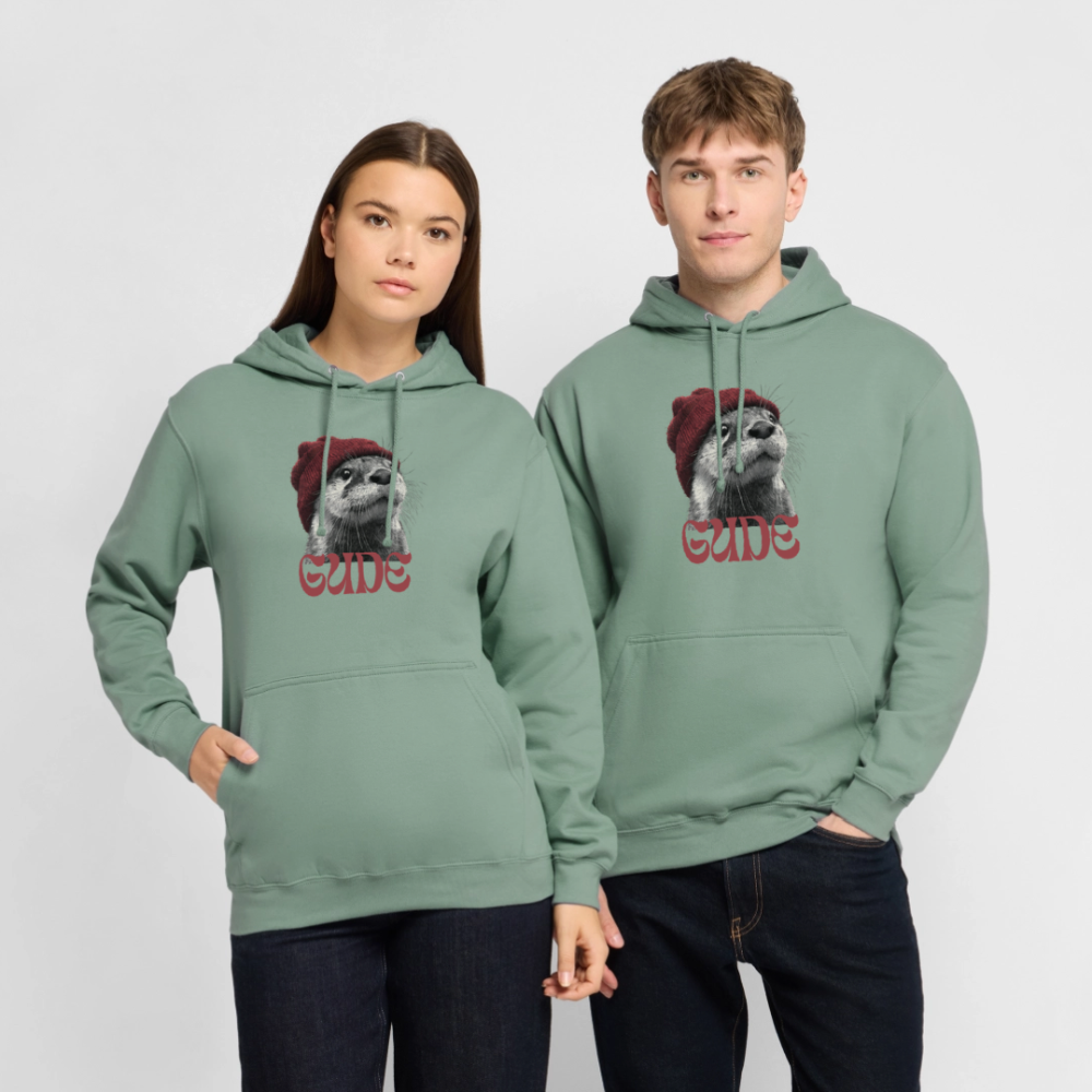 Gude Otter - Unisex Hoodie - Graugrün