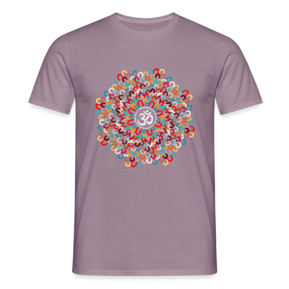 Yogi, Prana Mandala Om - Bunte Federn - Männer T-Shirt - by Artful Alchemist