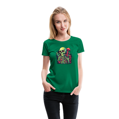 Horror Pilz Skelett - Happy Halloween - Frauen Premium T-Shirt - by Artful Alchemist