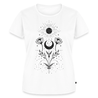 Celestial Bloom – Boho Moon & Sun - Frauen Premium T-Shirt - by Artful Alchemist