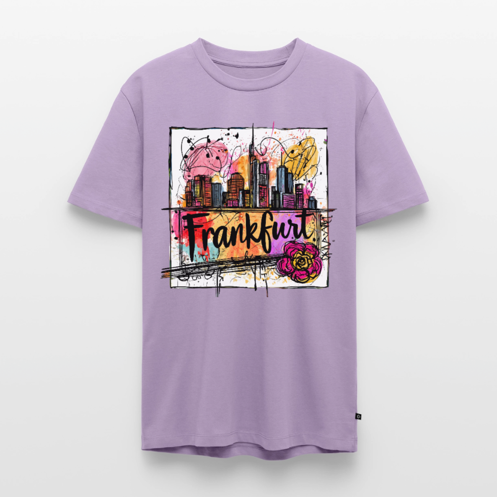 Frankfurt Skyline - Männer Premium T-Shirt - Lavendel