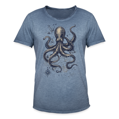 Steampunk Oktopus - Männer Vintage T-Shirt - by Artful Alchemist