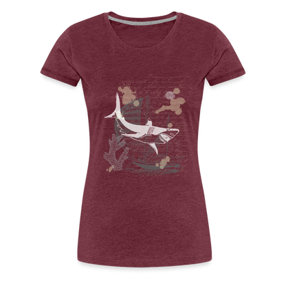 Vintage Steampunk Hai Motiv - Frauen Premium T-Shirts - by Artful Alchemist